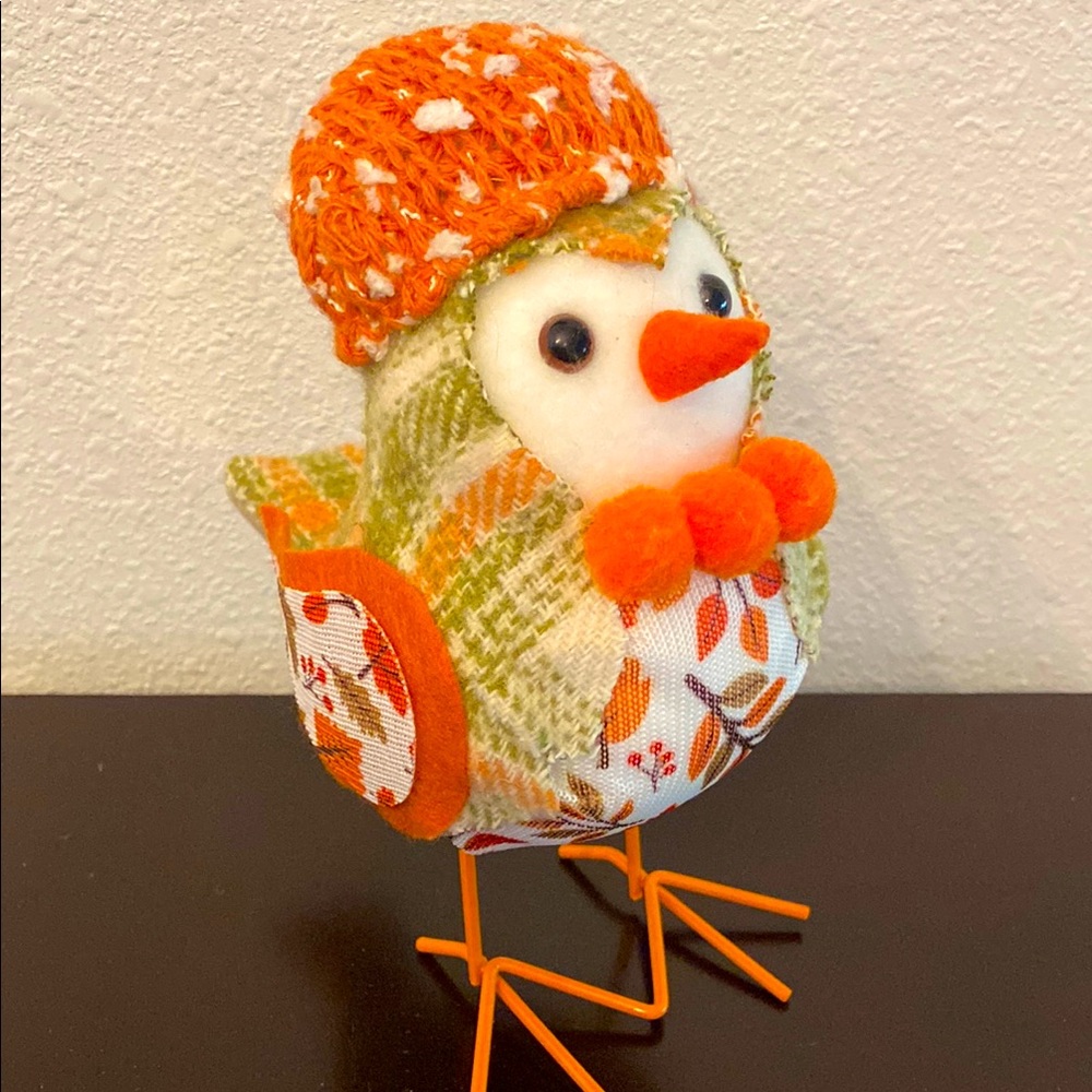 Whimsical Harvest Fabric Bird Tabletop Decoration by Way to Celebrate